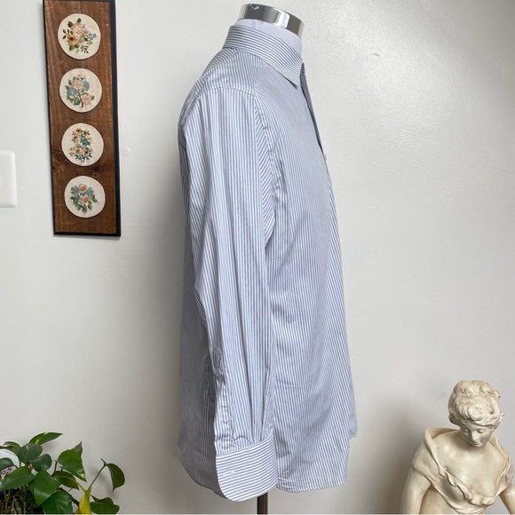 Ermenegildo Zegna Pinstripe Button Down Shirt - Picture 8 of 15